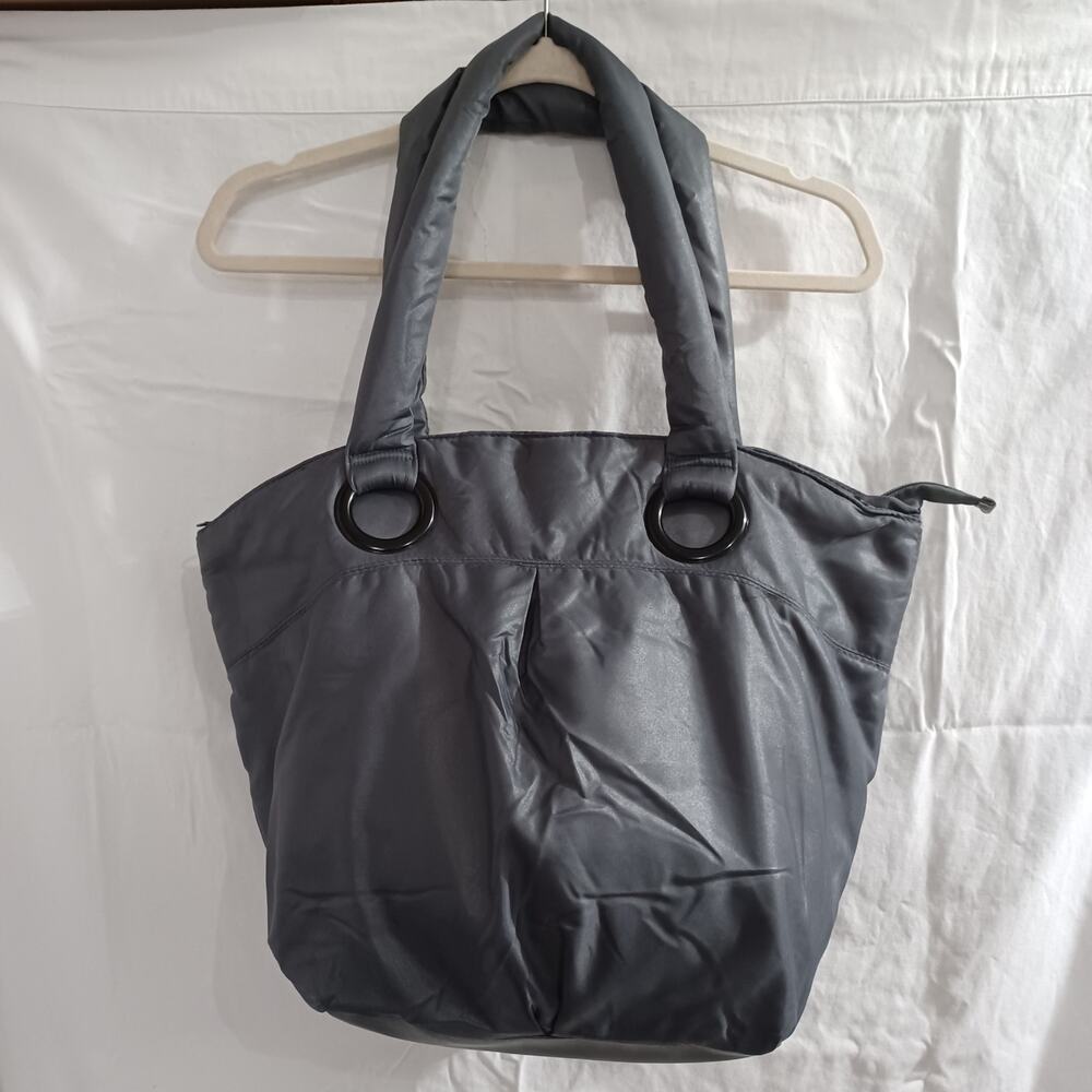 Bath and Body Works Gray Duffle Shoulder Bag